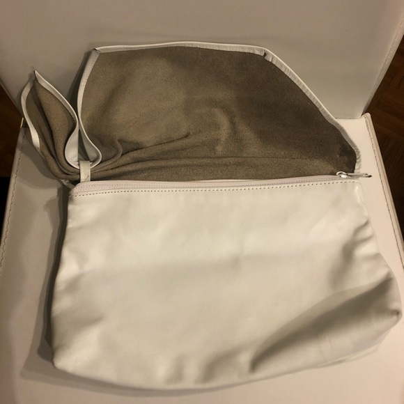 Vintage Leather Clutch - White - Picture 3 of 4